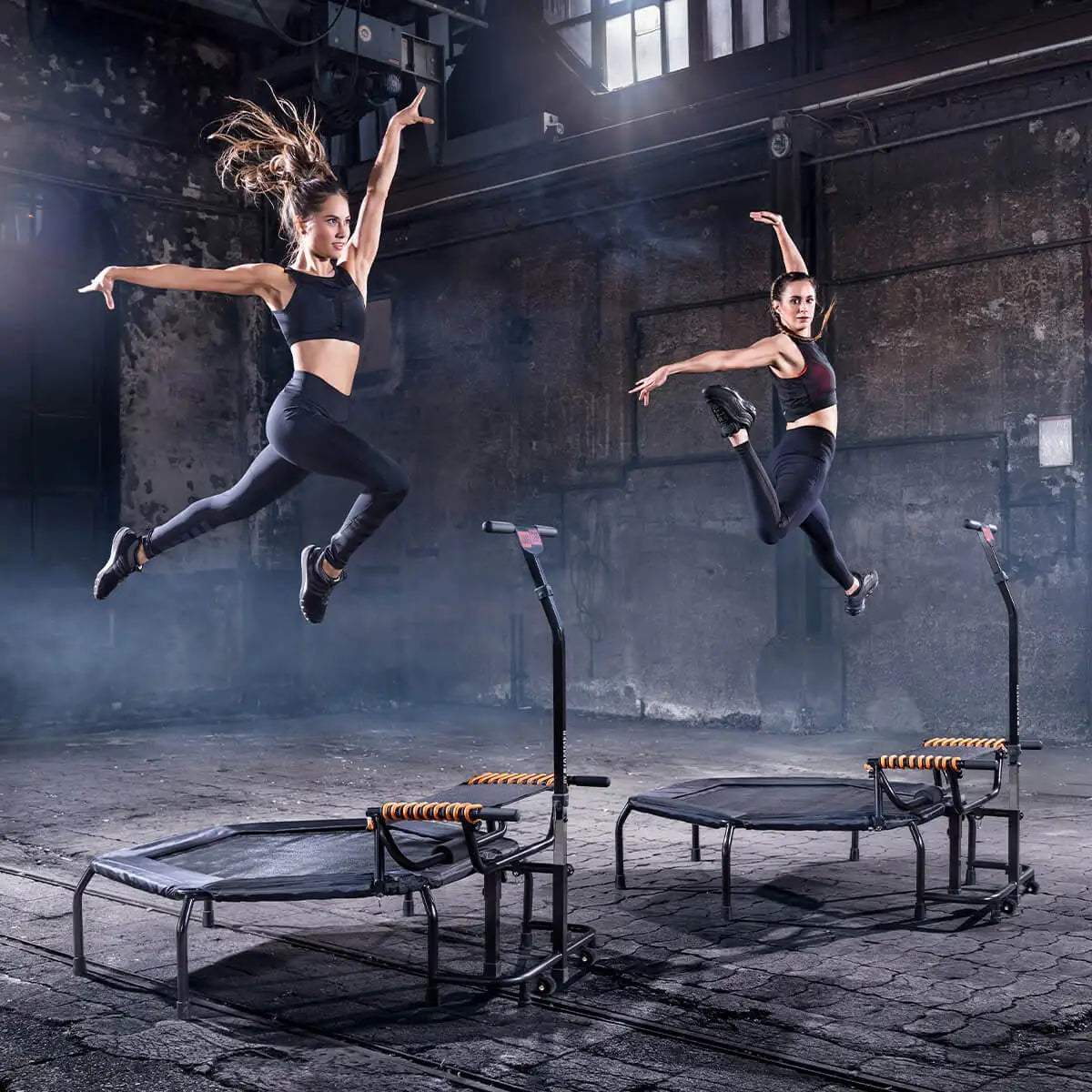 Trambulina Fitness pliabila cu maner Hammer Jump Step