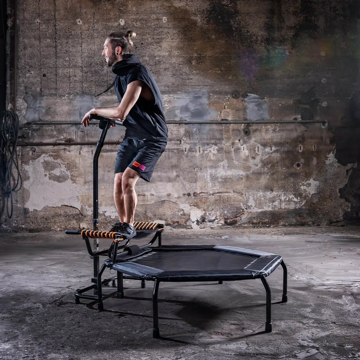 Trambulina Fitness pliabila cu maner Hammer Jump Step