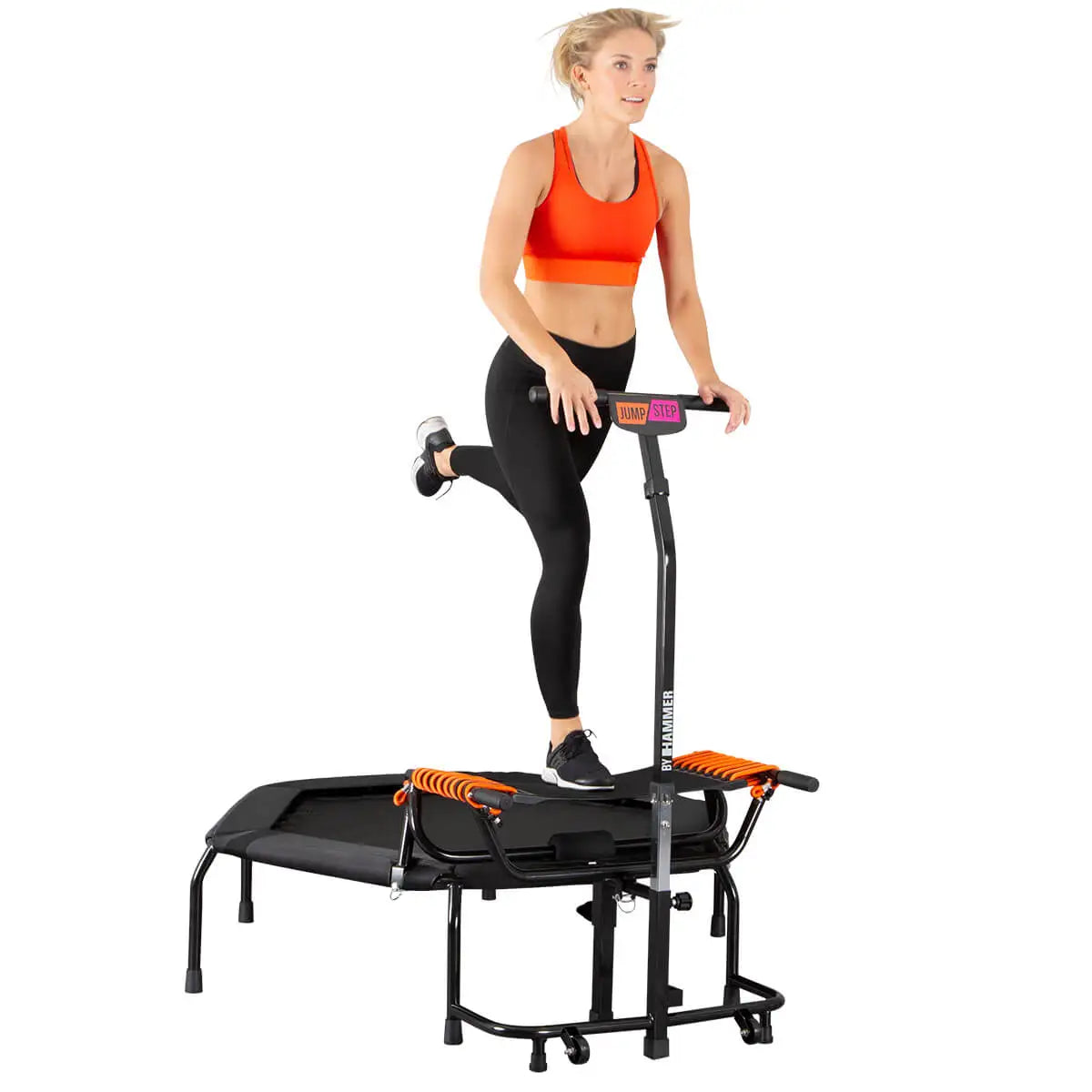 Trambulina Fitness pliabila cu maner Hammer Jump Step