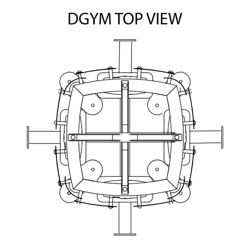 Sistem modular dublu de gimnastică Body-Solid Pro DGYM