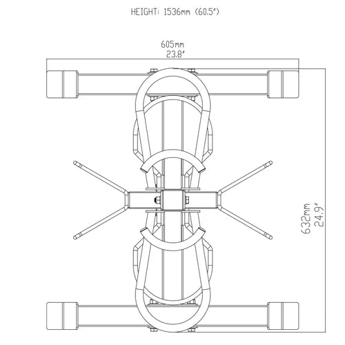 Turn compact pentru accesorii Body-Solid - GAR50