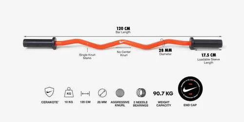 Bara curbata Nike Shield 10 kg - NS10