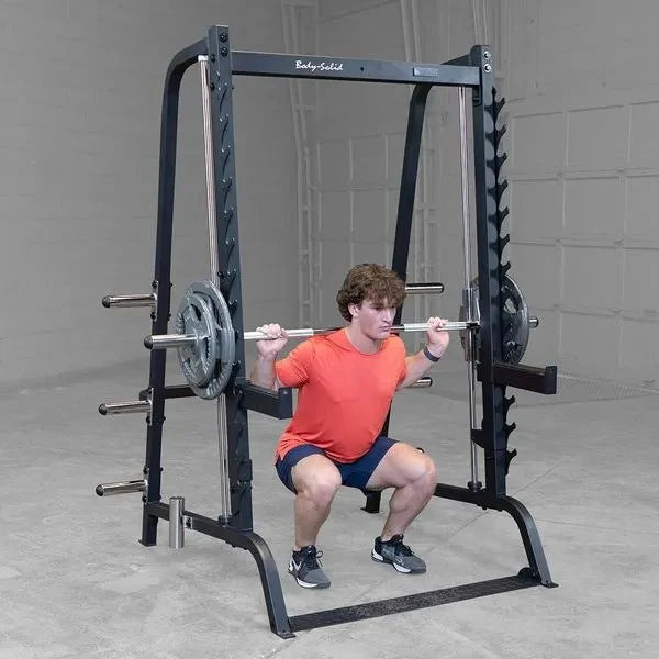 Body-Solid Series 7 Smith Machine cu suporturi pentru greutati si protectii - GS348QB