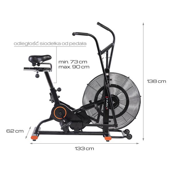 Bicicleta fitness HMS MP6548 cu rezistenta pe baza de aer
