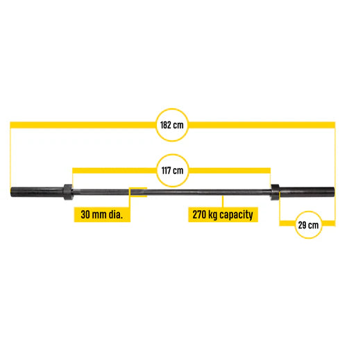 Bara Olimpica cu Filet 180 cm Body-Solid – OLBAR180