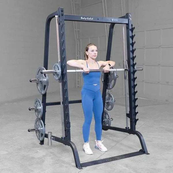Body-Solid Series 7 Smith Machine cu suporturi pentru greutati si protectii - GS348QB