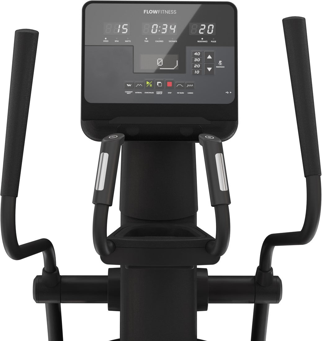 Bicicleta Eliptica Flow Fitness Perform Pro X6i - Consola LED